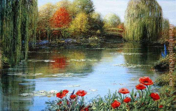Peter Ellenshaw Fall Reflections Giverny